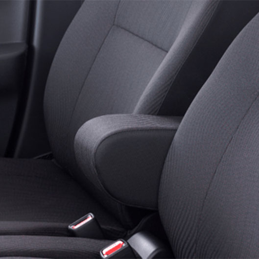 New Black Seat Color with Red Dot Ornament Daihatsu Sigra